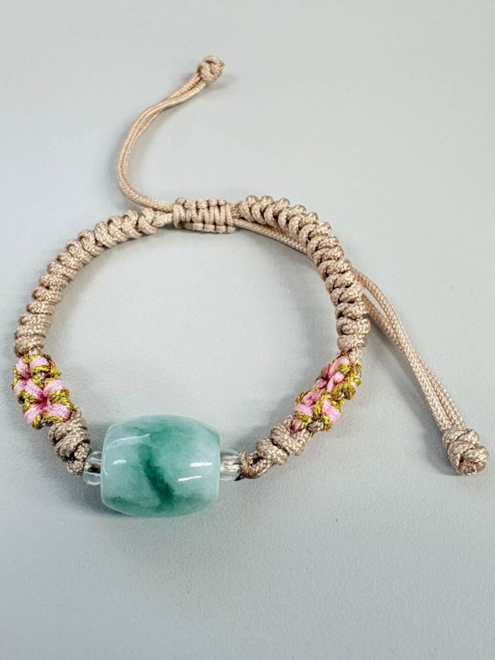 Burma Jadeite Lu Lu Tong Charm Bracelet